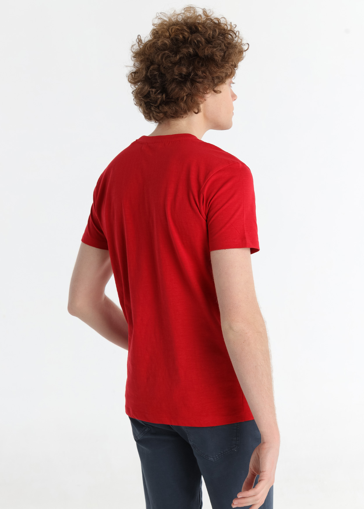 T-Shirt Gráfica Homem Vermelho