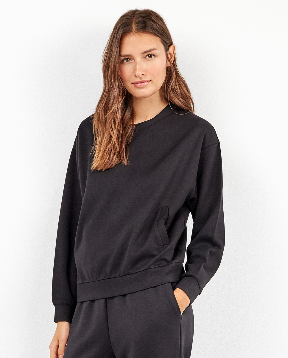 Sweatshirt cropped Preto