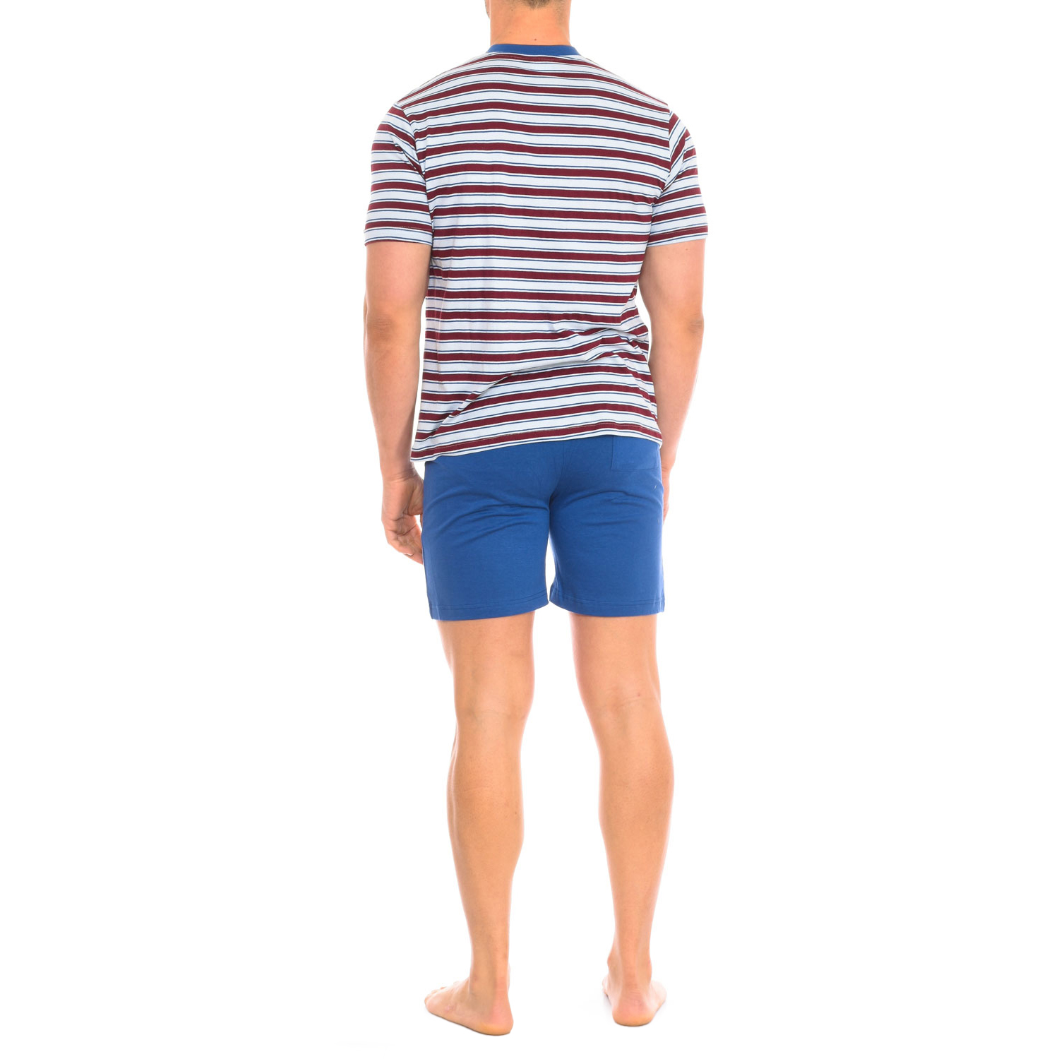 Pijama de Manga Curta Azul