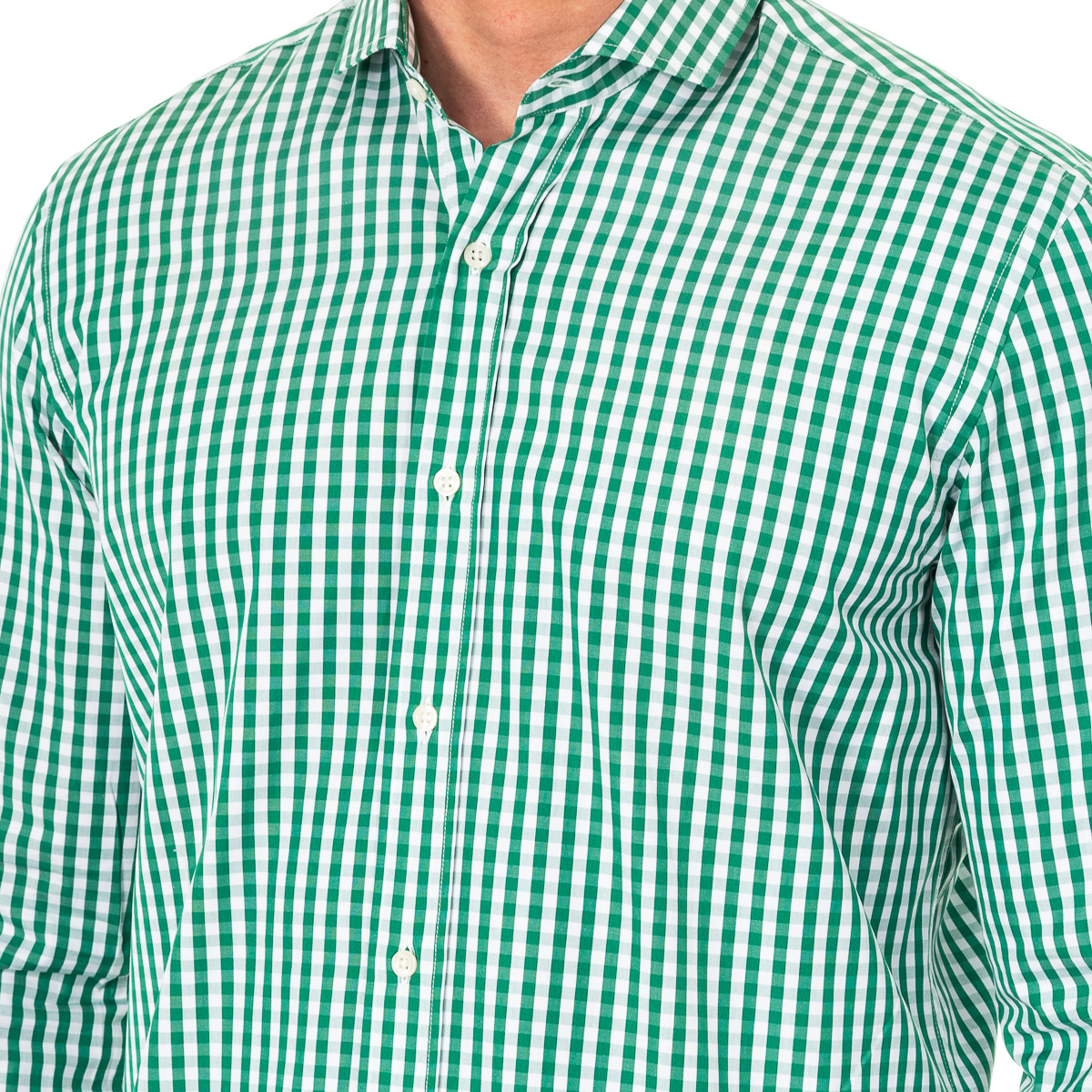 Camisa Homem Verde e Branco