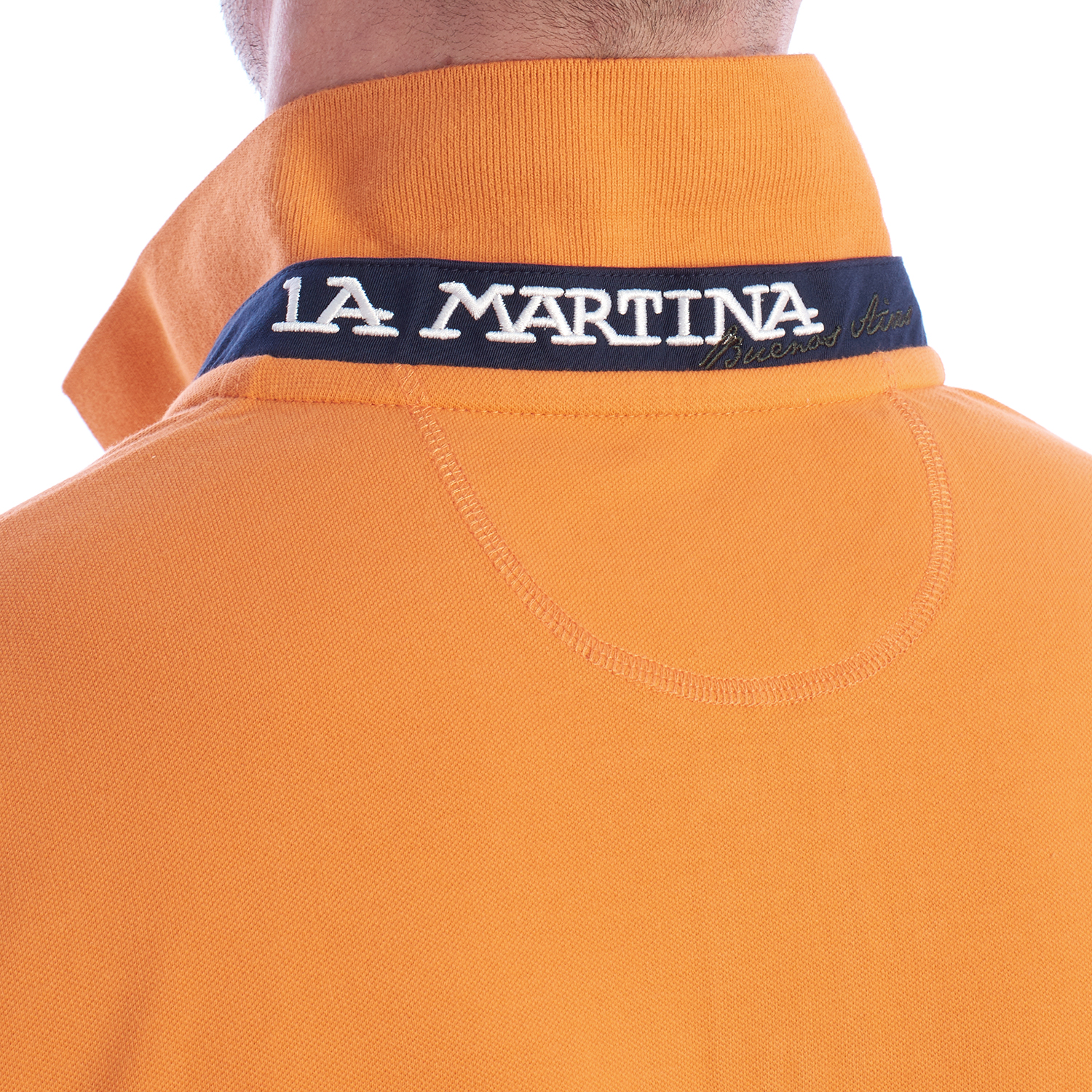 Pólo Homem Slim Fit Laranja