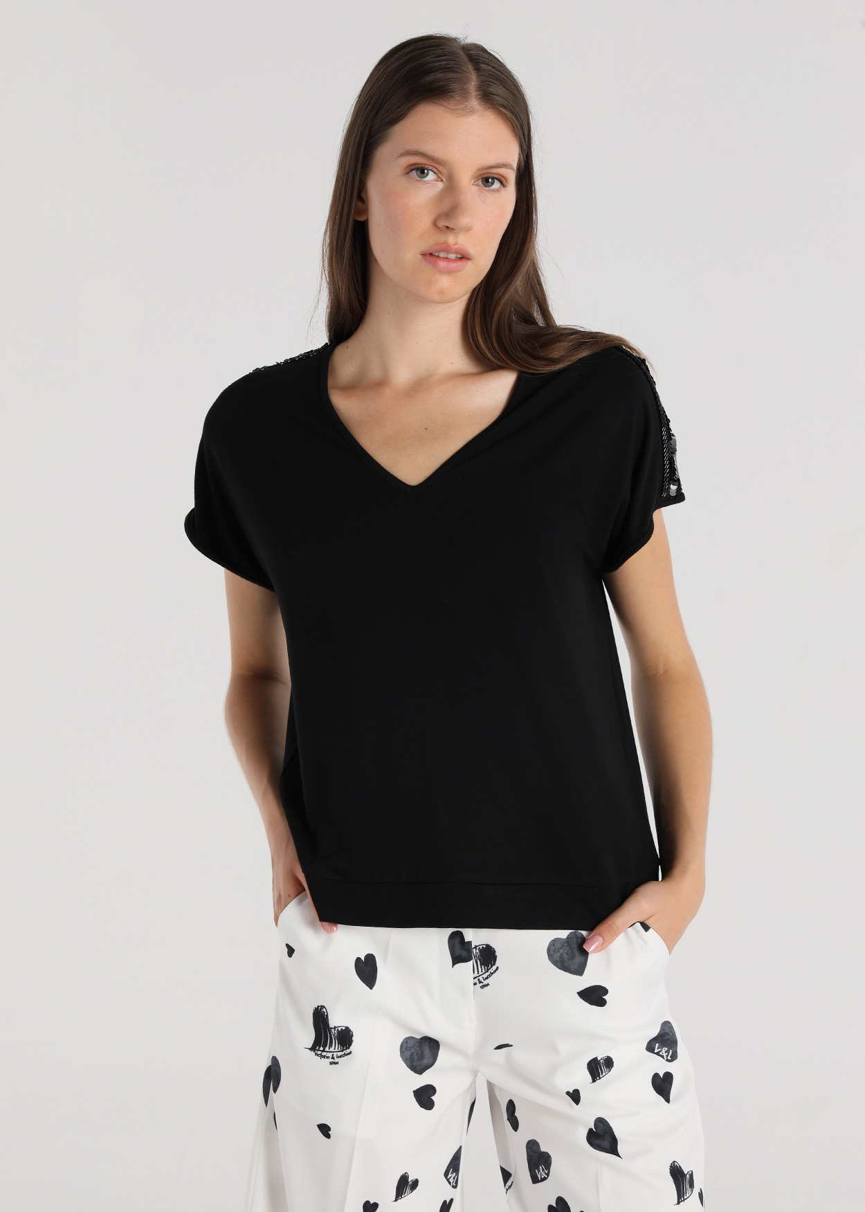 T-Shirt Senhora Preto