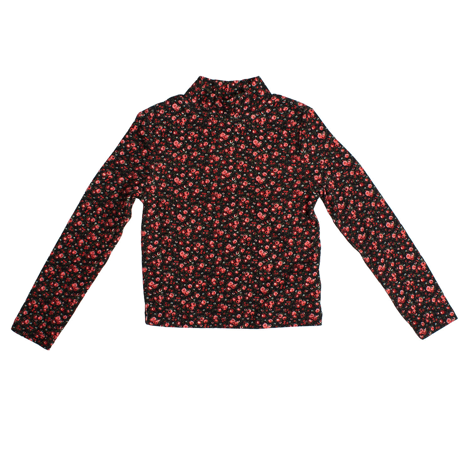 Camisola Gola Alta Menina Preto