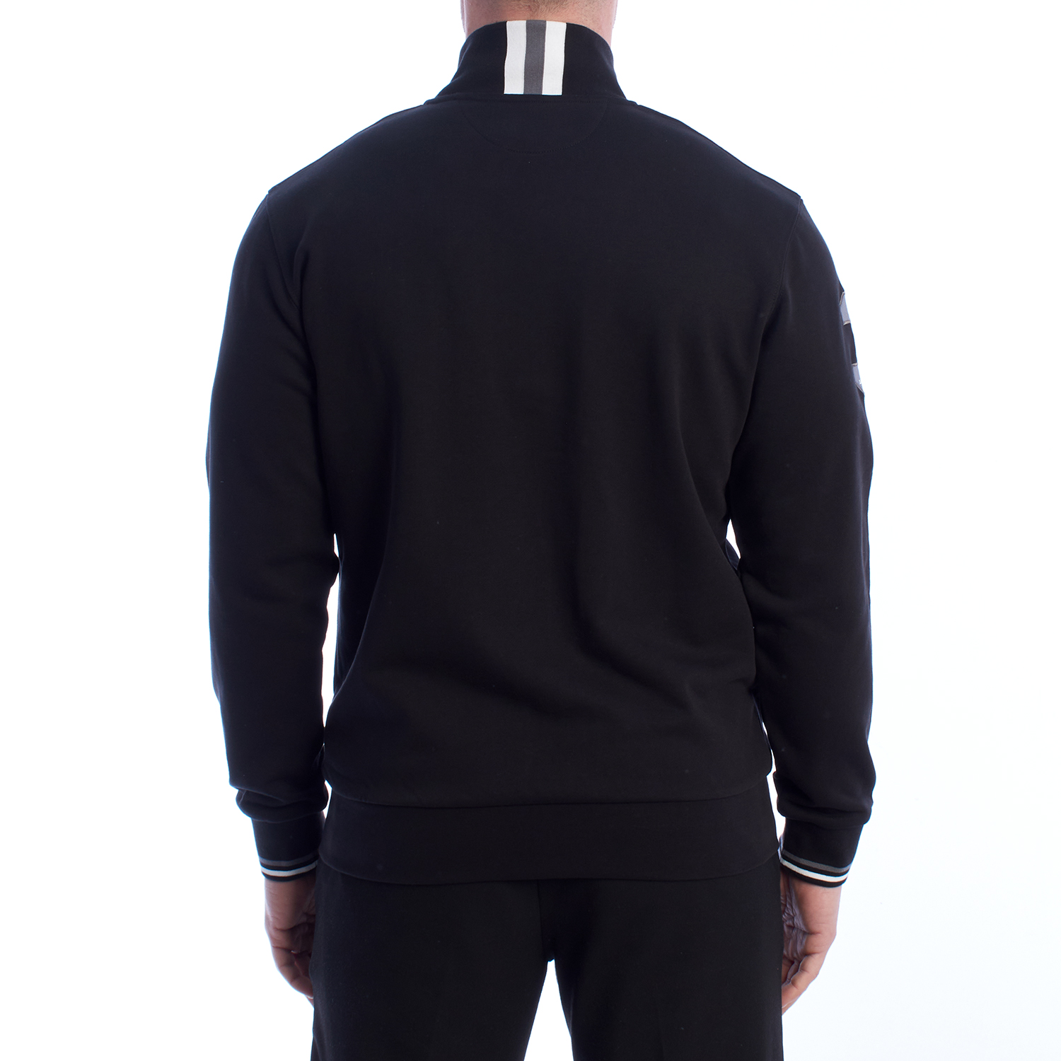 Sweatshit Homem Regular Fit com Fecho Preto