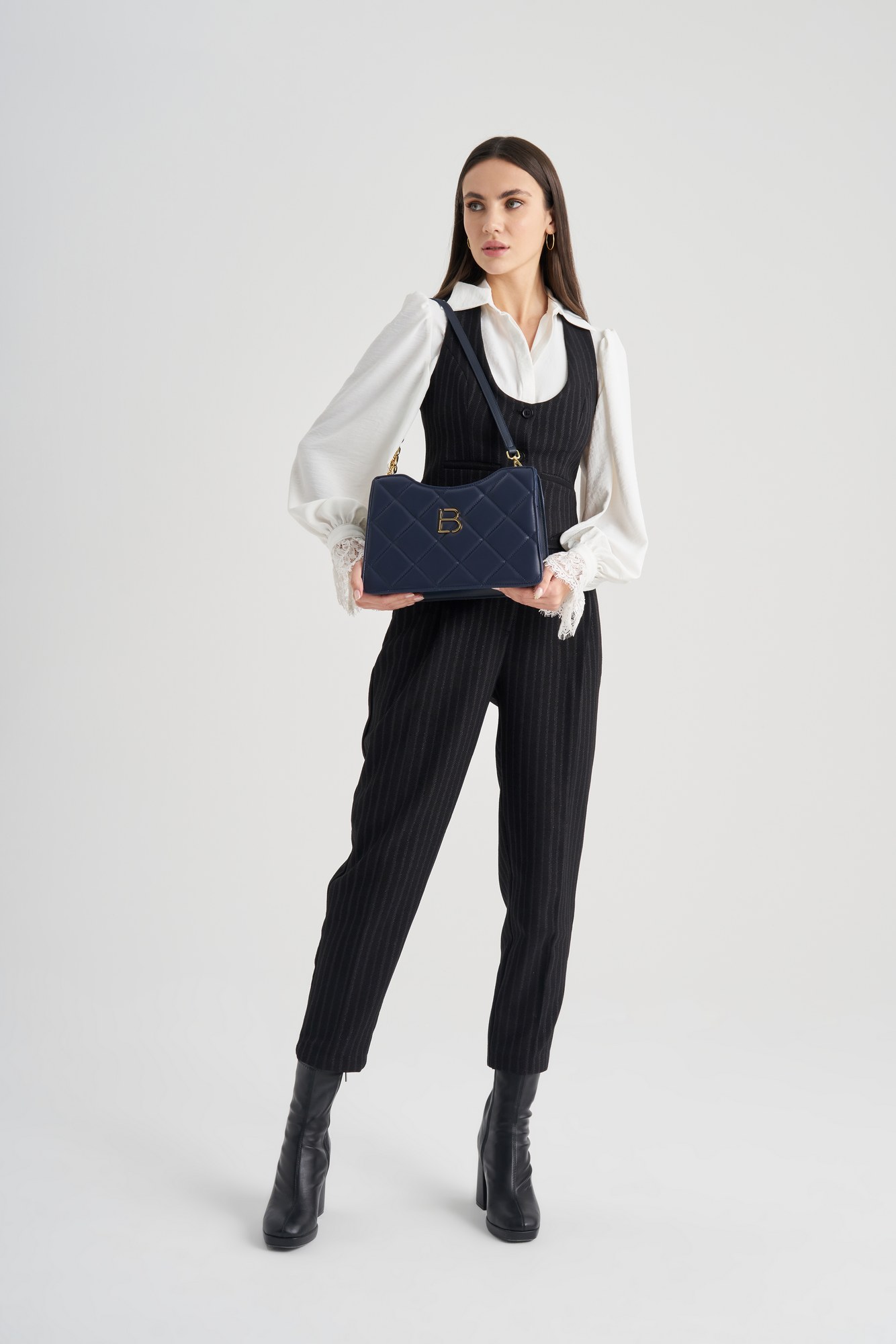 Mala de Ombro Azul Escuro