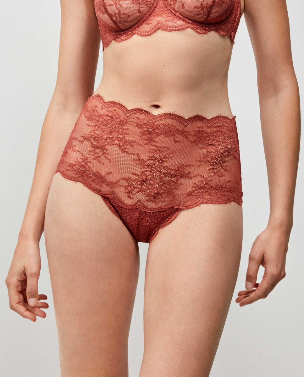 Tanga cintura alta Laranja