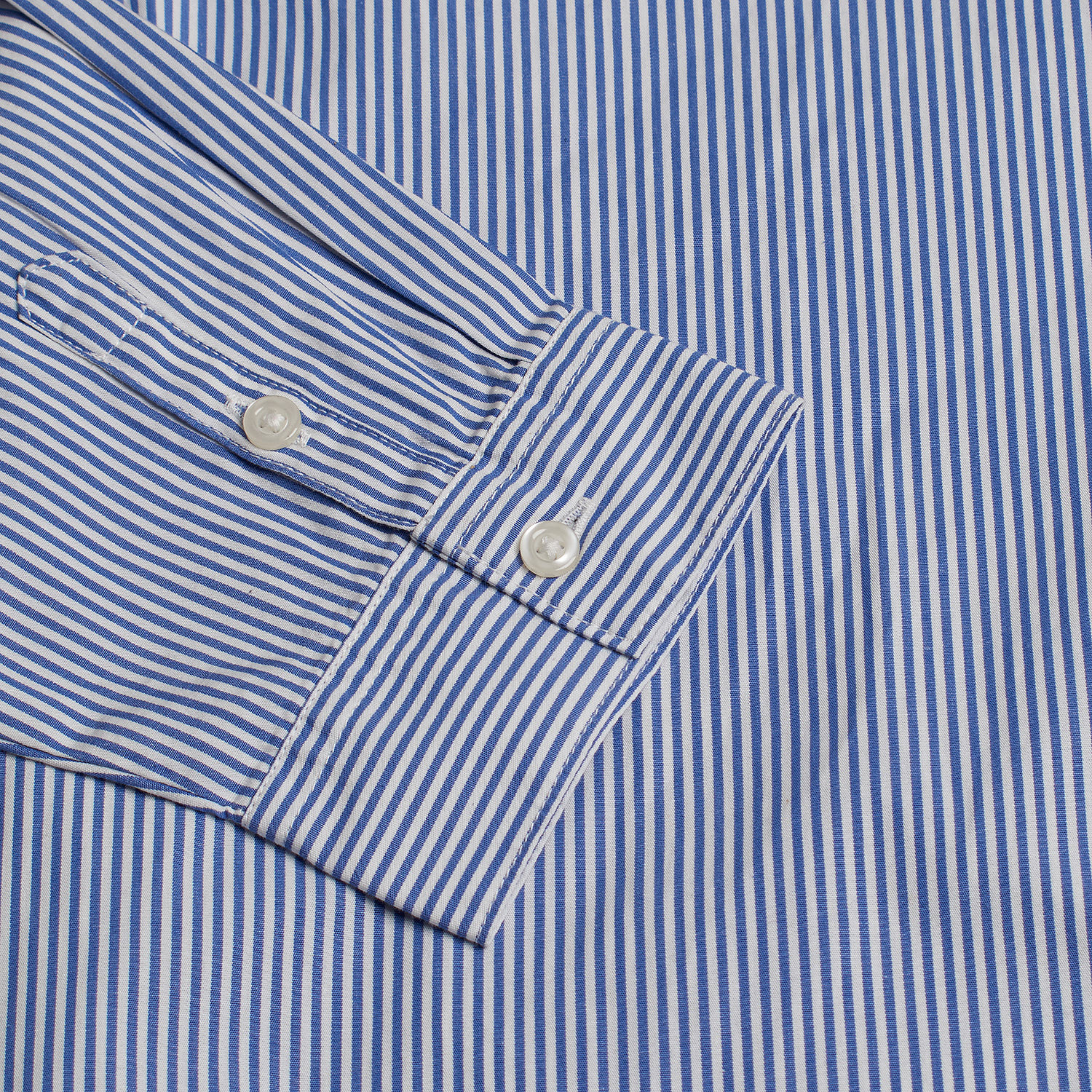 Camisa Riscas Oxford Menina Azul