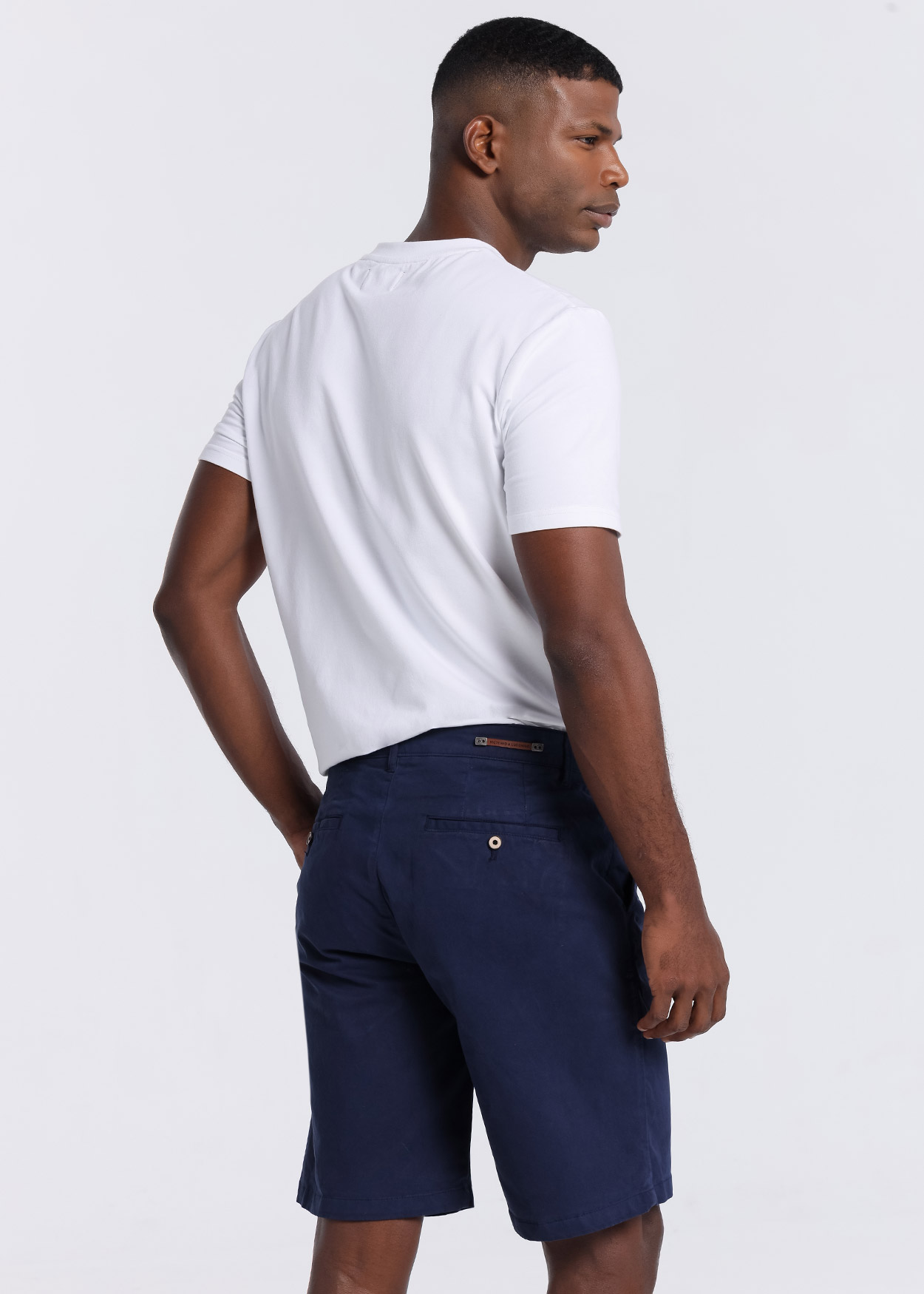 Bermuda Chino Homem Azul