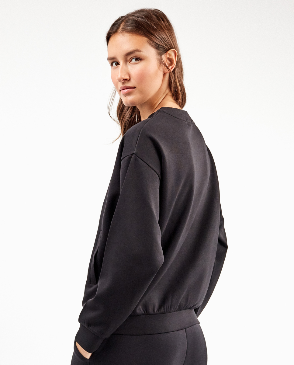 Sweatshirt cropped Preto