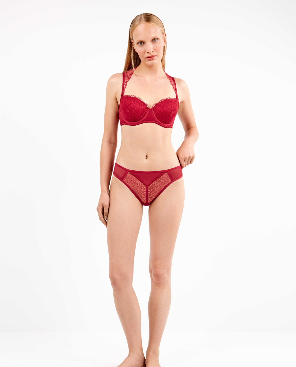 Cuecas de renda Vermelho