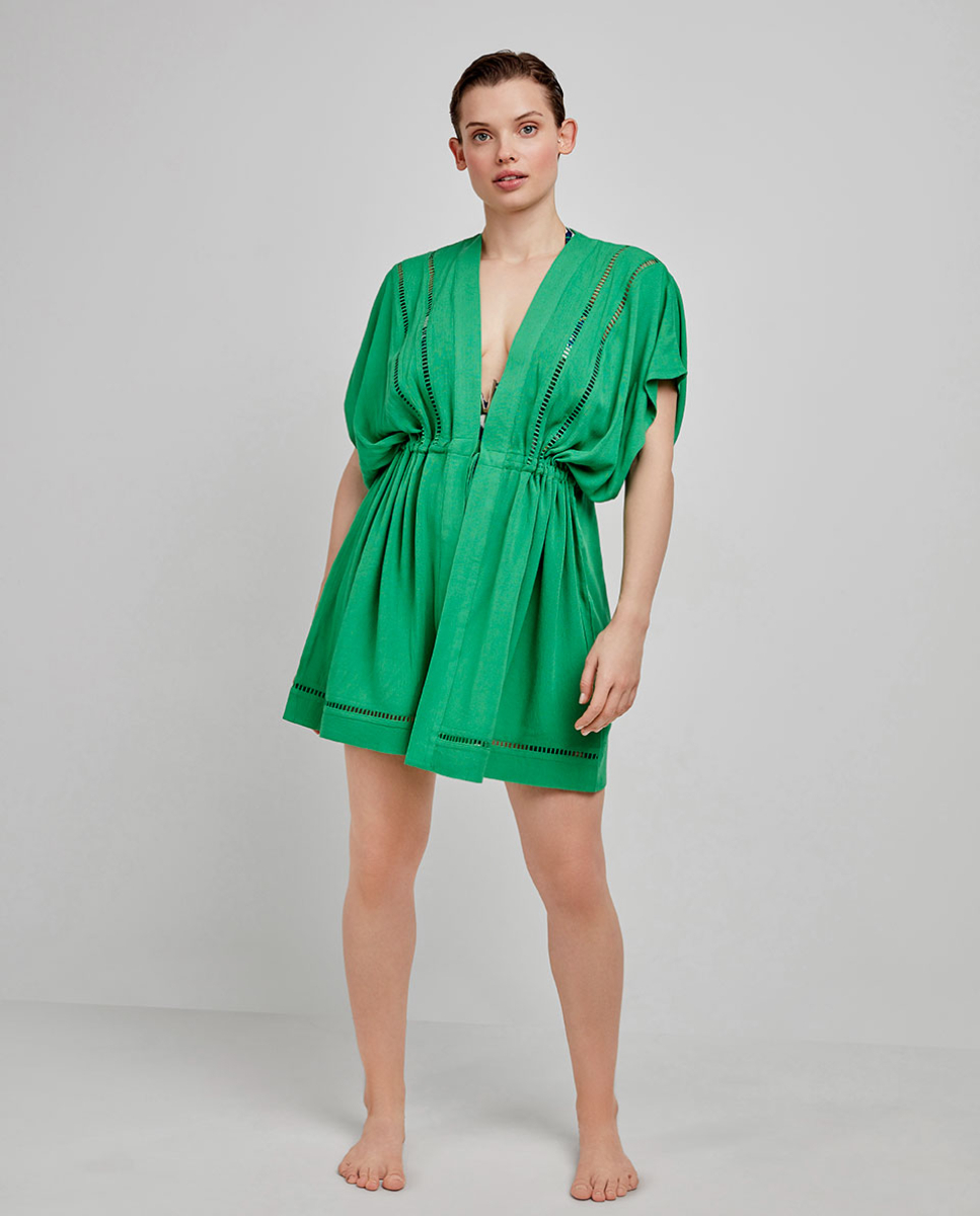 Caftan Curto Verde