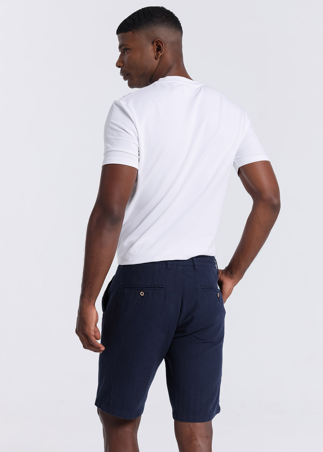 Bermuda Chino Homem Azul