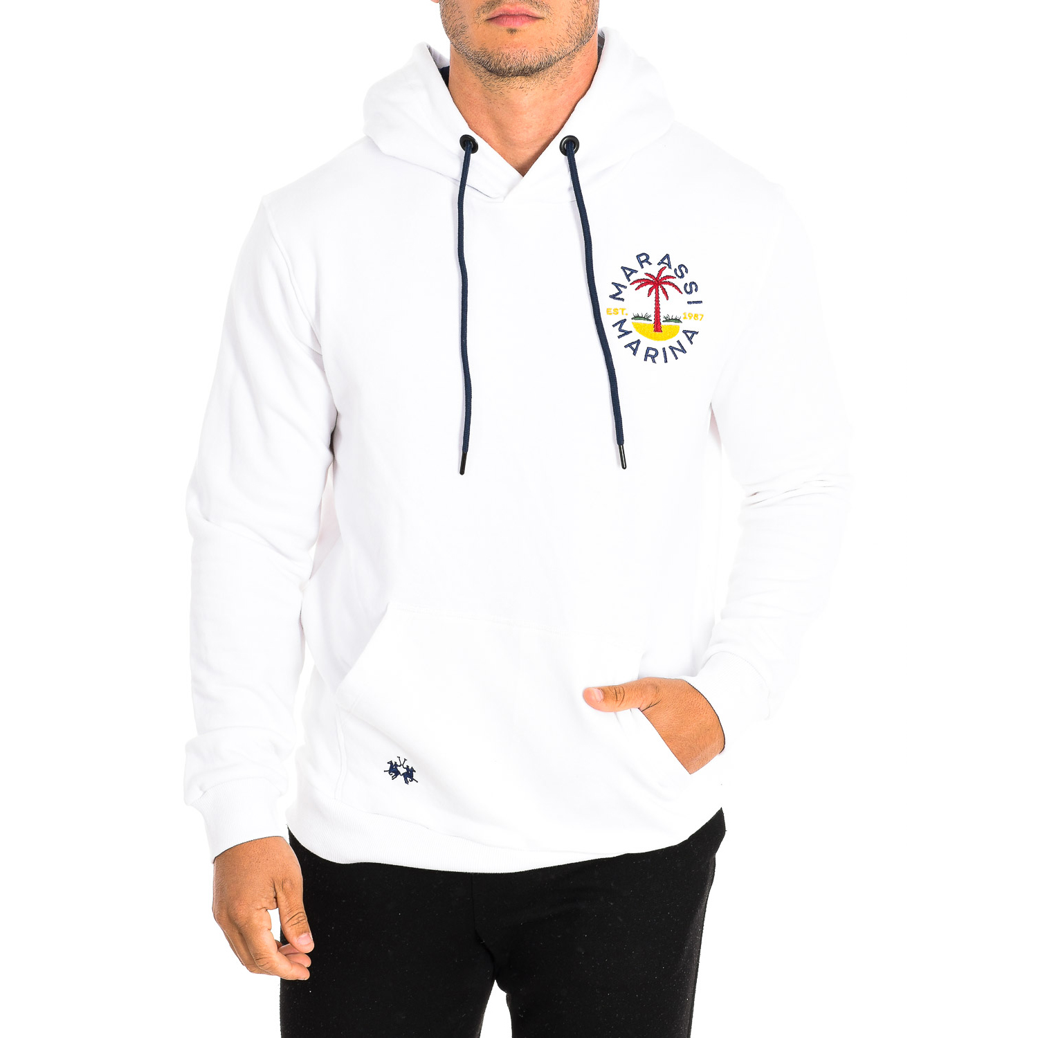 Sweatshirt com Capuz Homem Branco