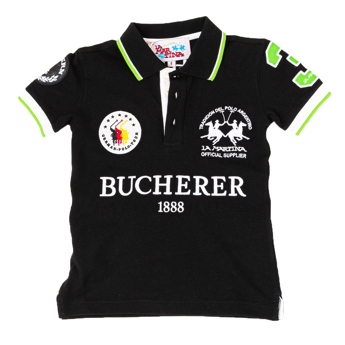 Pólo Menino Preto e Branco