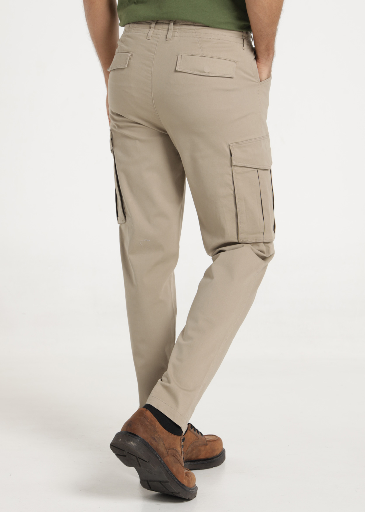 Calças Cargo Homem Castanho