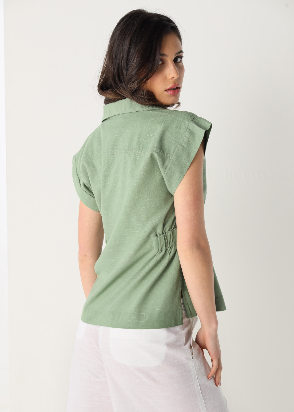 Camisa de botões Senhora Verde