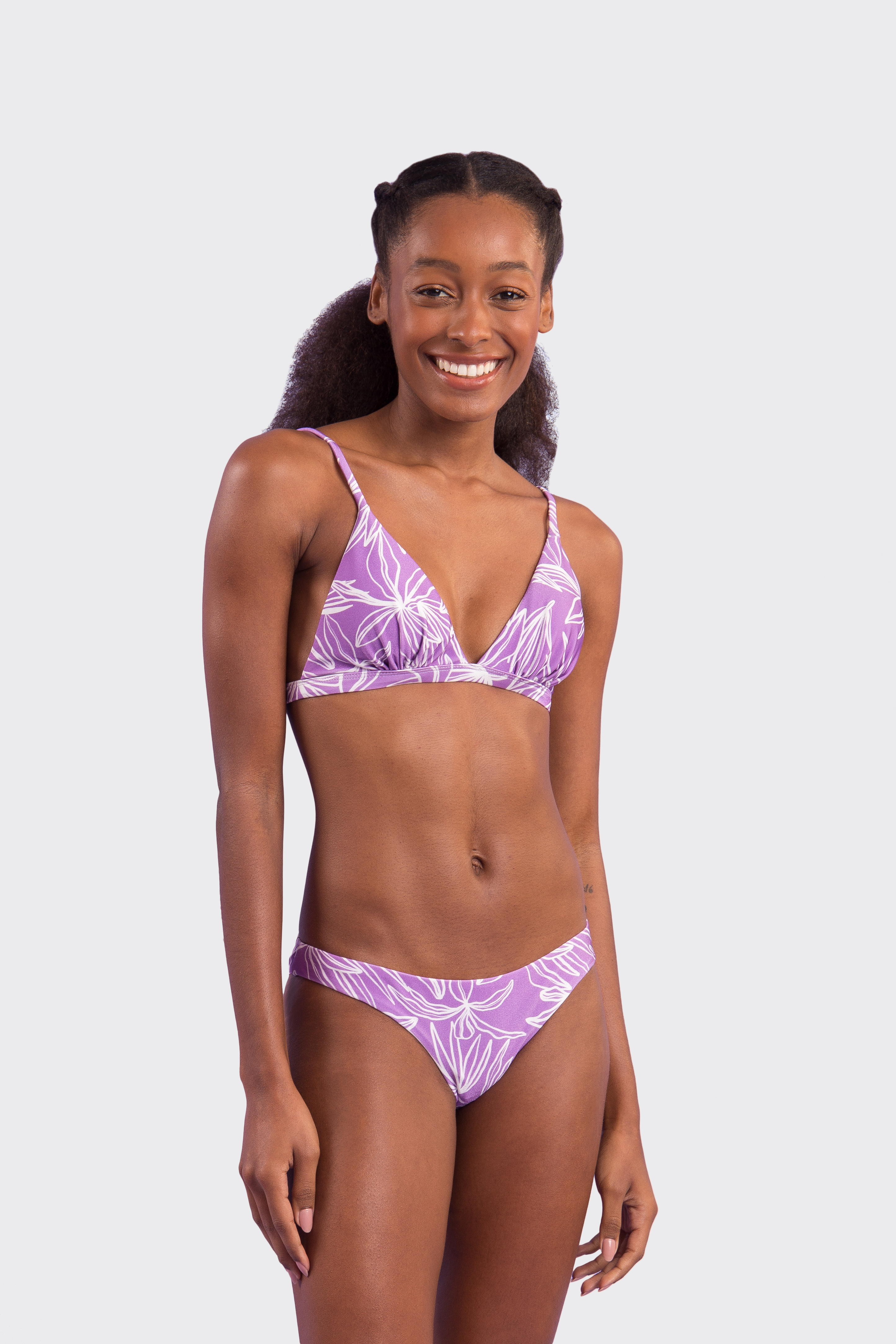 Top Biquini Trail Tri-Fixo Roxo