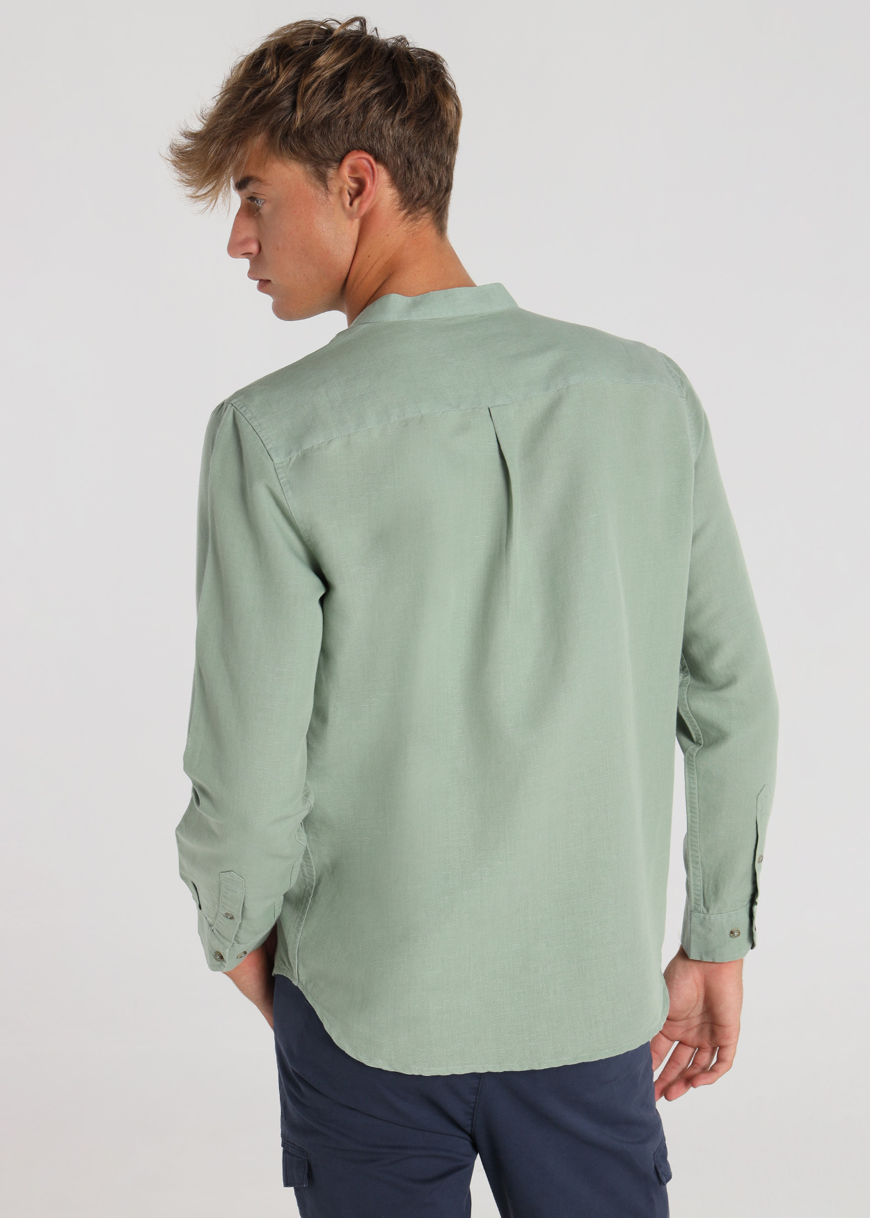 Camisa de manga comprida Homem Verde