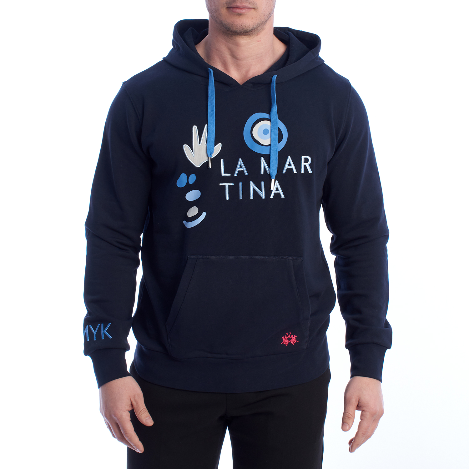 Sweatshirt com Capuz Homem Azul Escuro