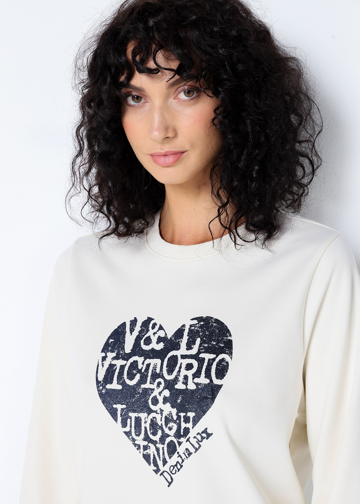 Sweatshirt Senhora Bege