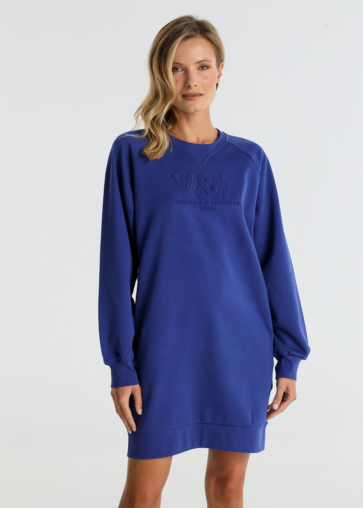 Vestido Curto Senhora Azul