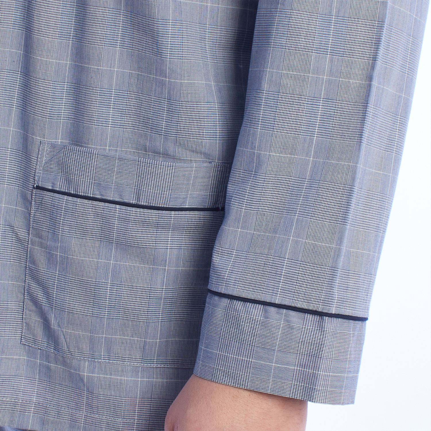 Pijama de Manga Comprida Cinzento