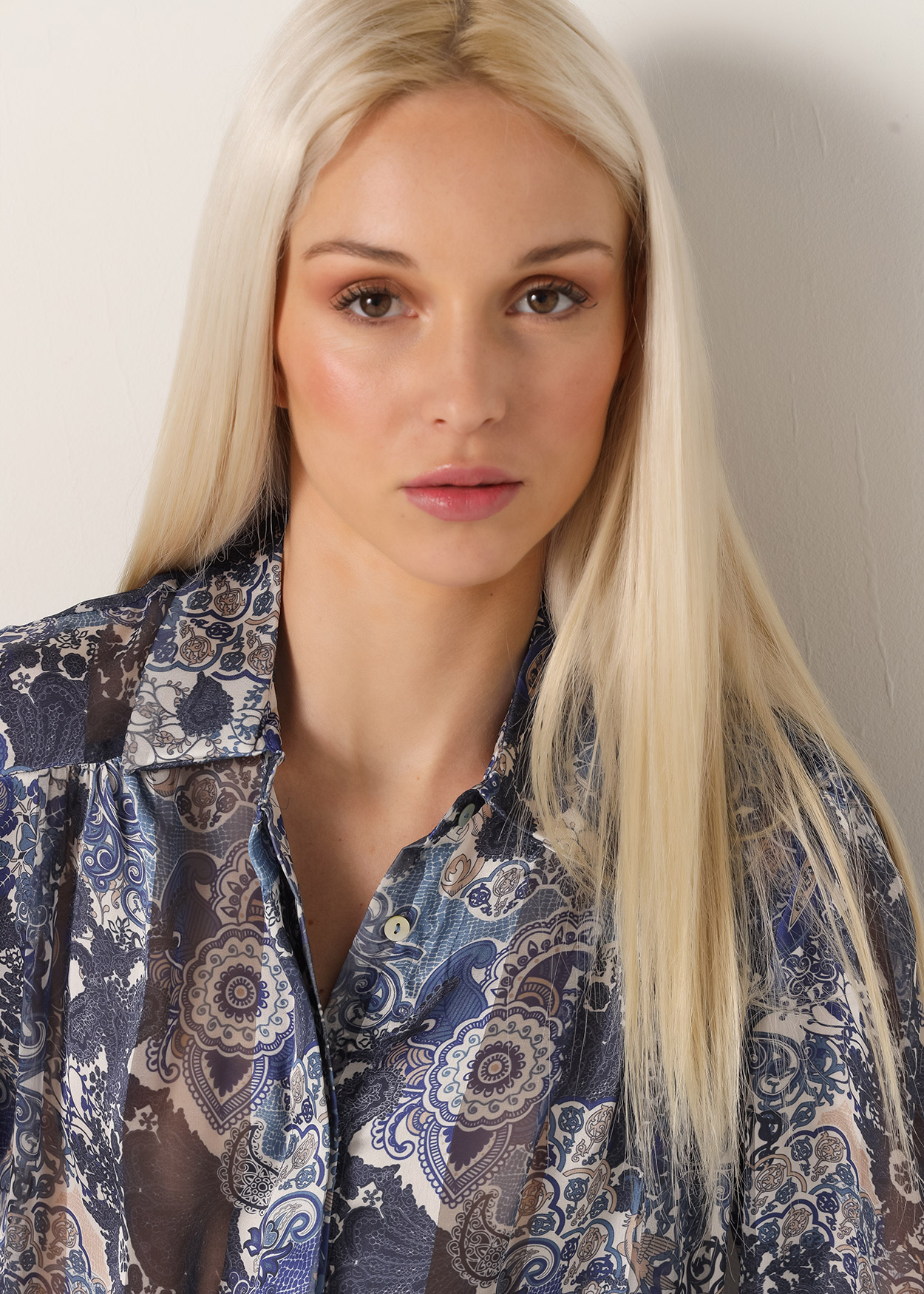 Camisa fluída Senhora Multicolorido