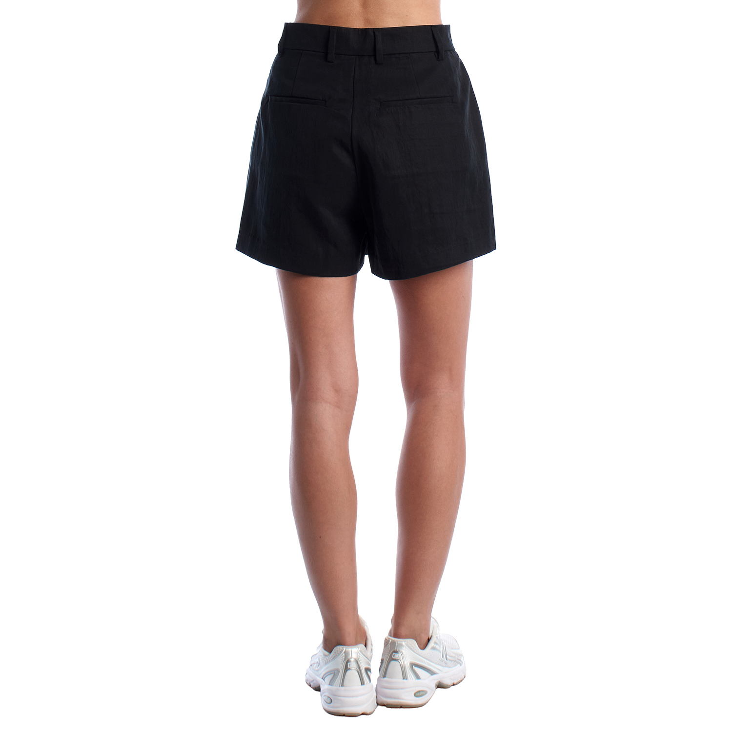 Calções Plissados Preto