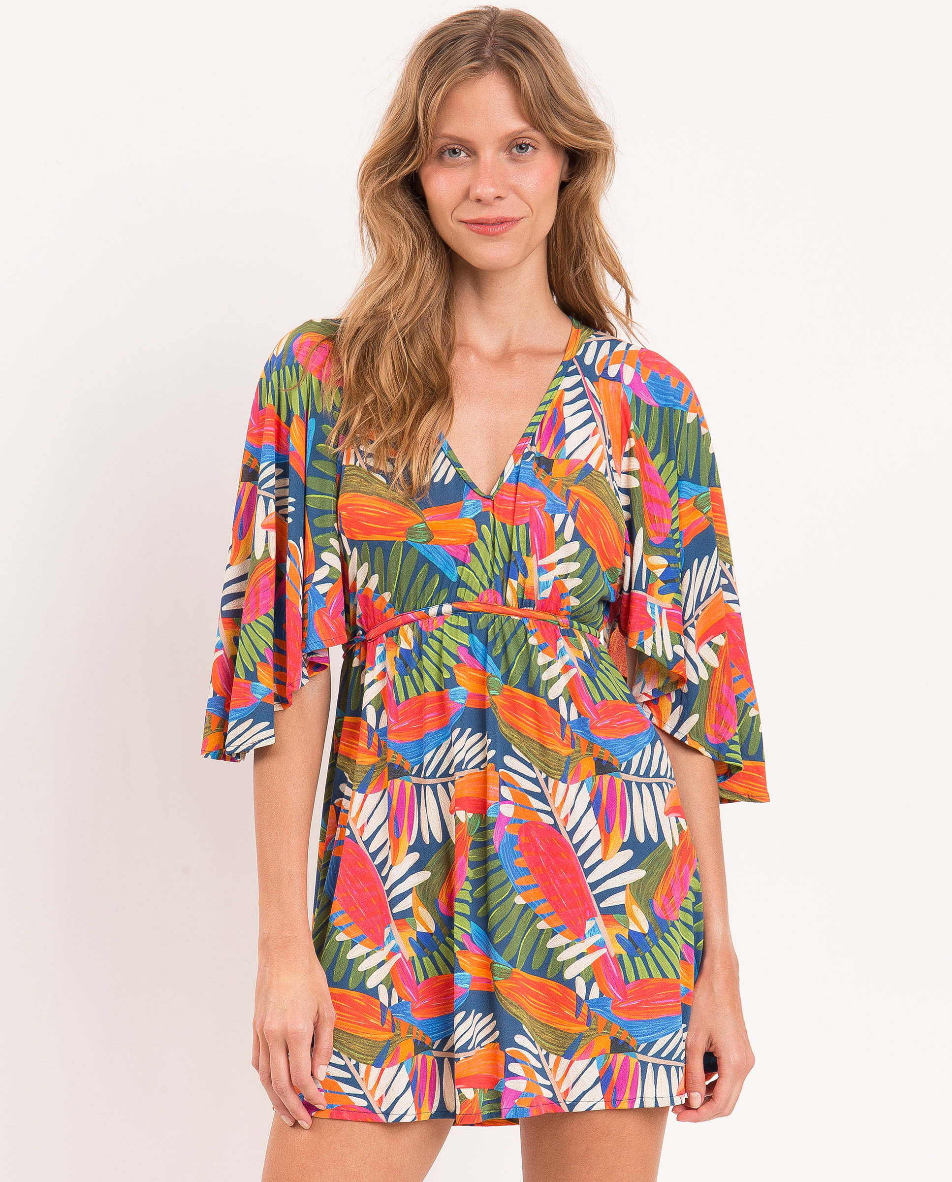 Vestido Curto Jungle Multicolor