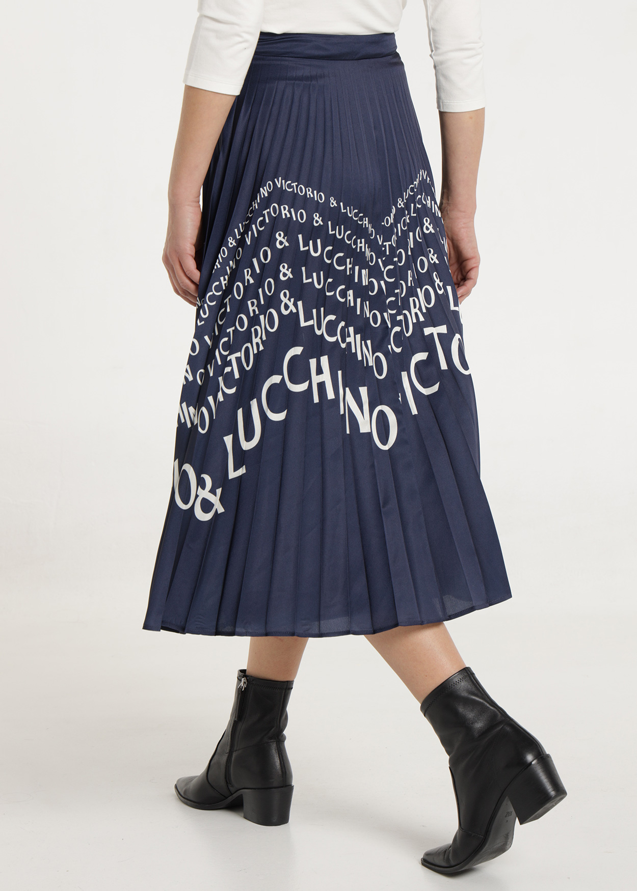 Saia Plissada Senhora Multicolorido