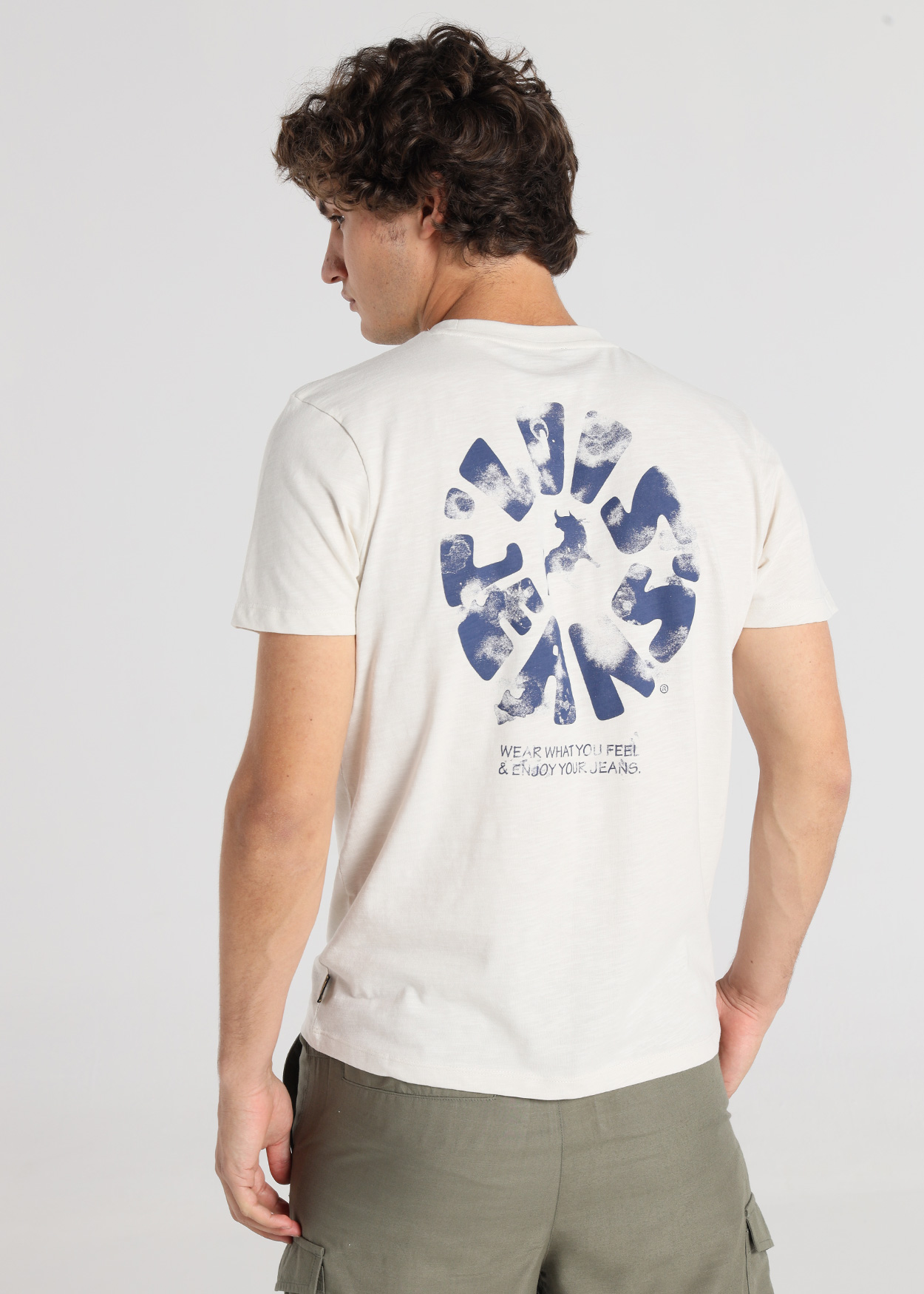 T-Shirt Gráfica Homem Branco