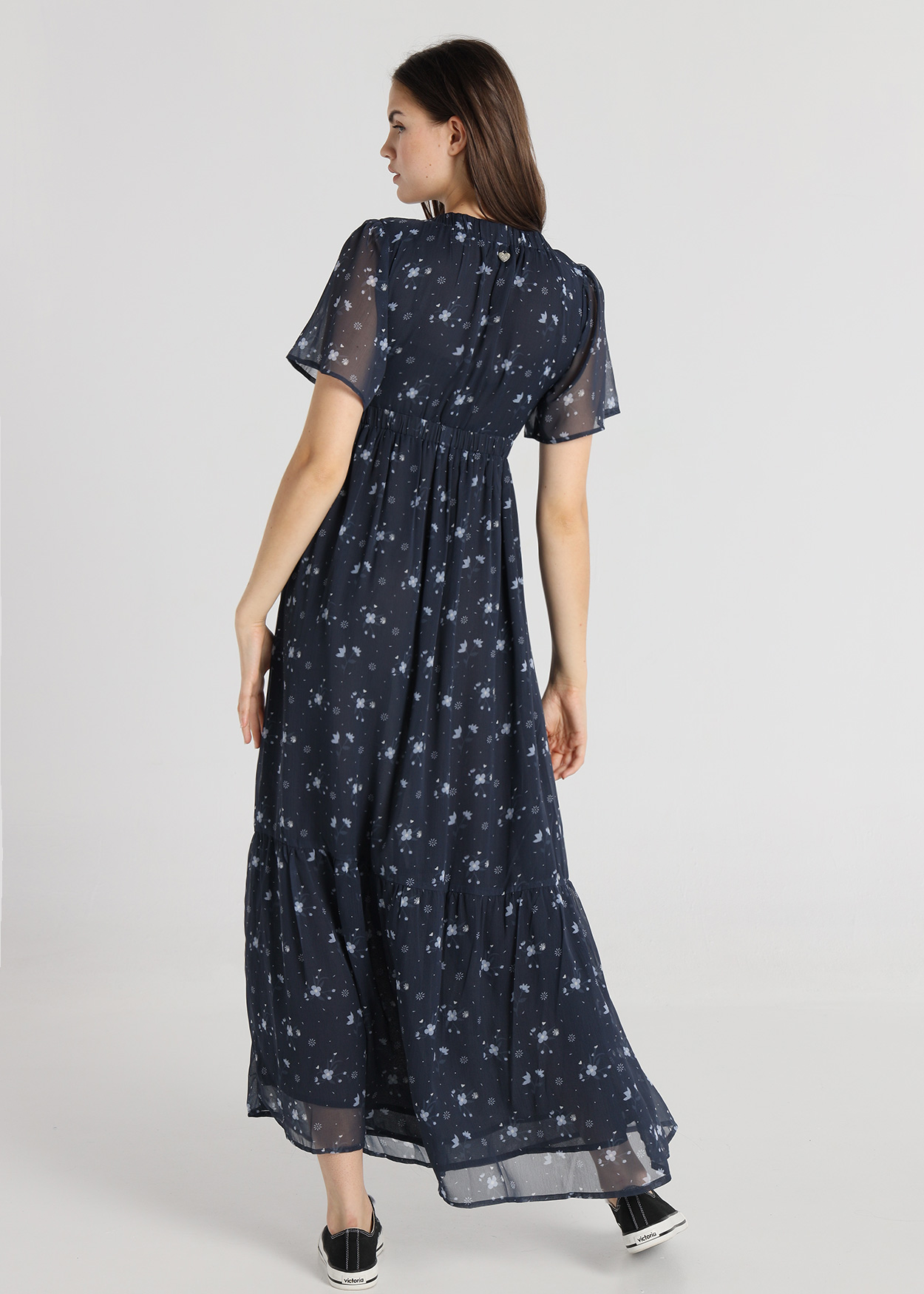 Vestido Midi Floral Senhora Multicolorido