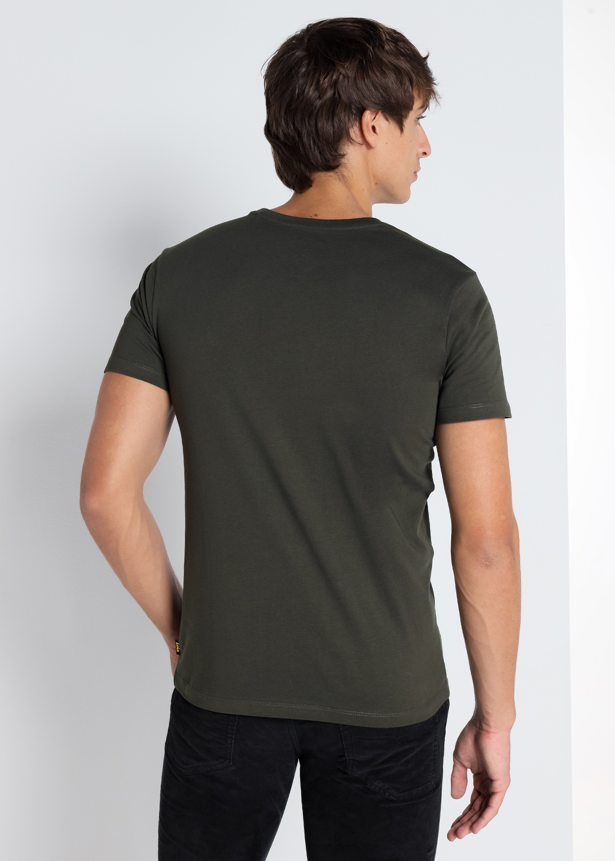 T-Shirt básica Homem Verde