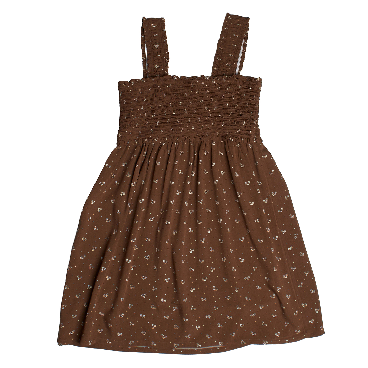 Vestido Menina Castanho