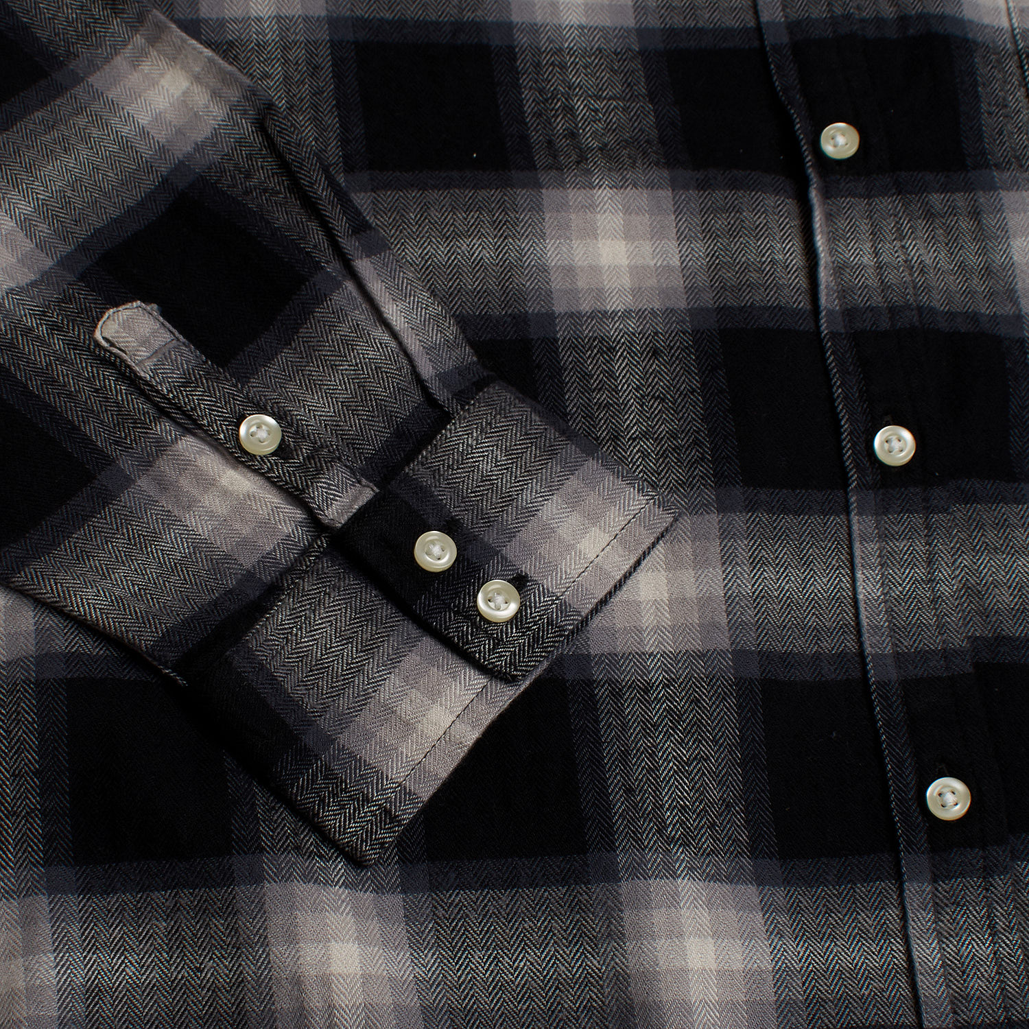 Camisa de Flanela Menina Preto