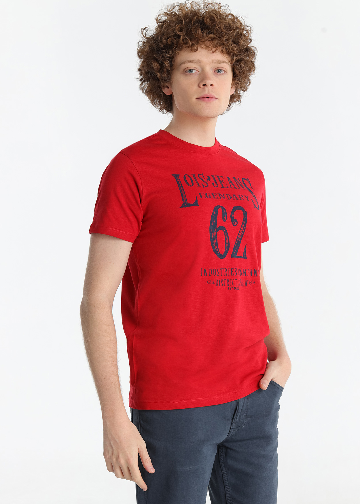 T-Shirt Gráfica Homem Vermelho