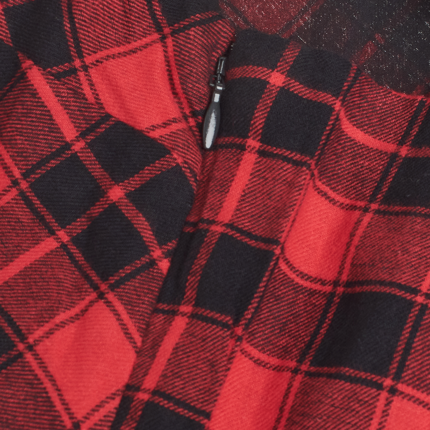 Vestido de Xadrez Menina Vermelho