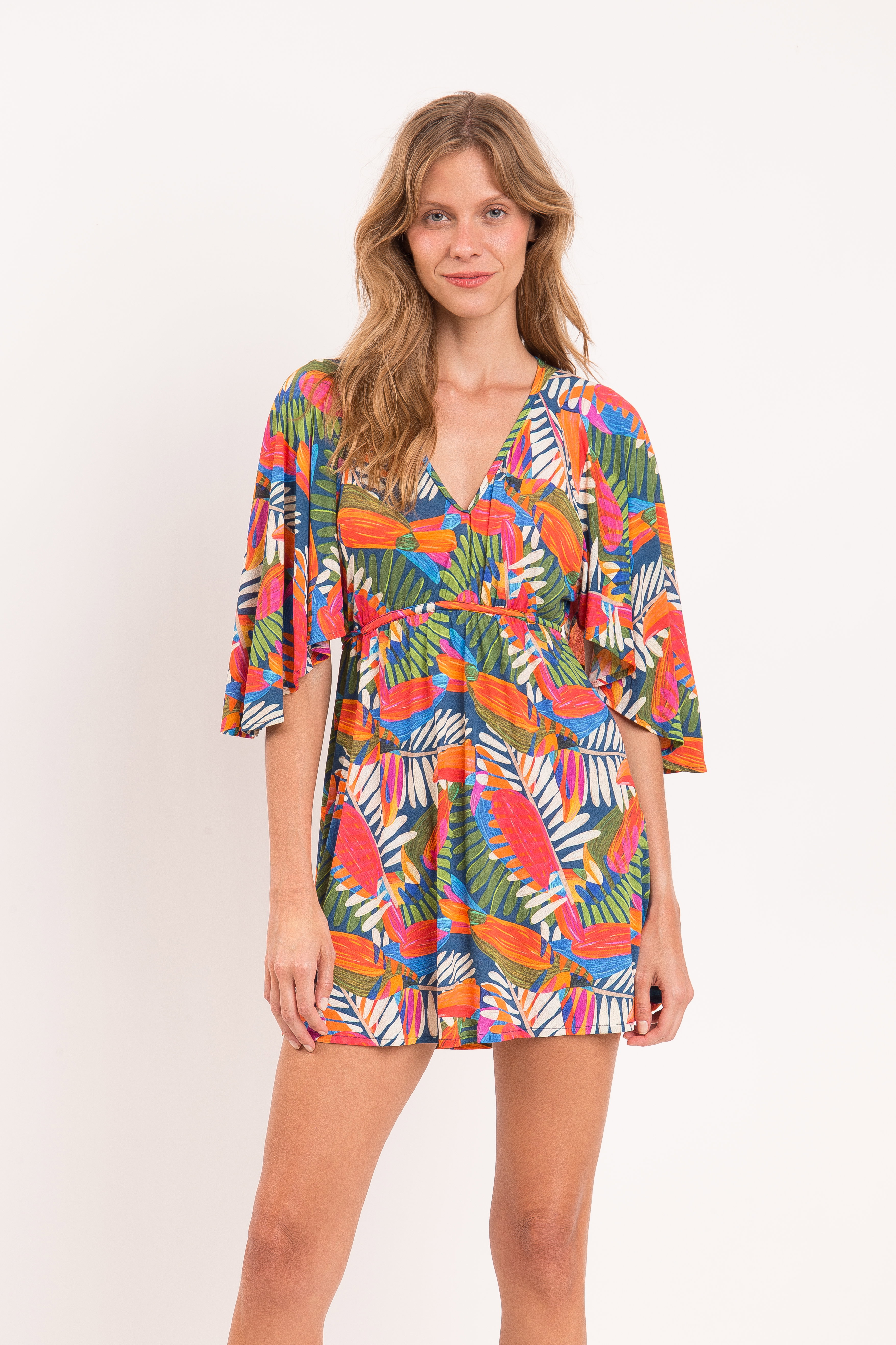 Vestido Curto Jungle Multicolor