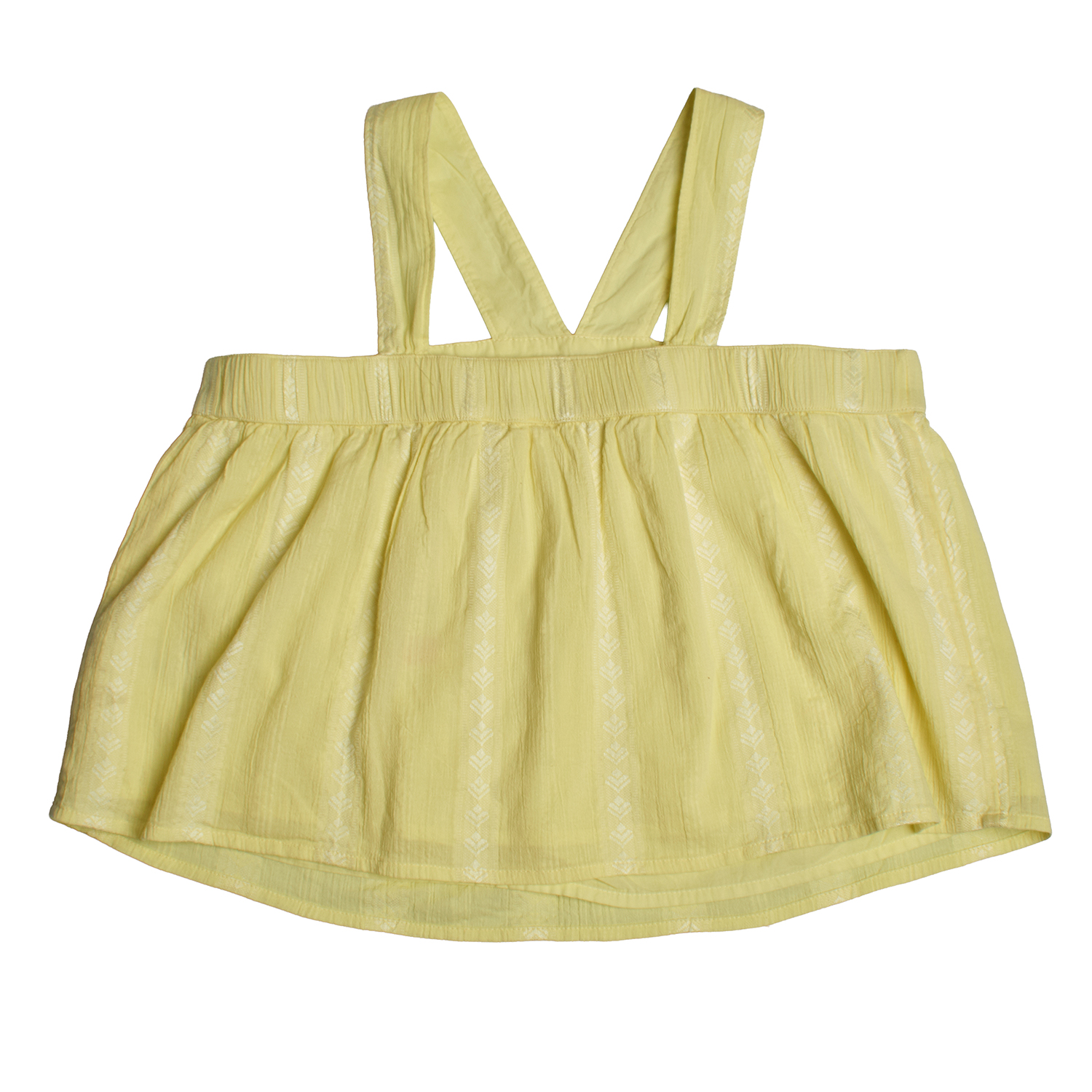 Top de Alças Largas Menina Amarelo