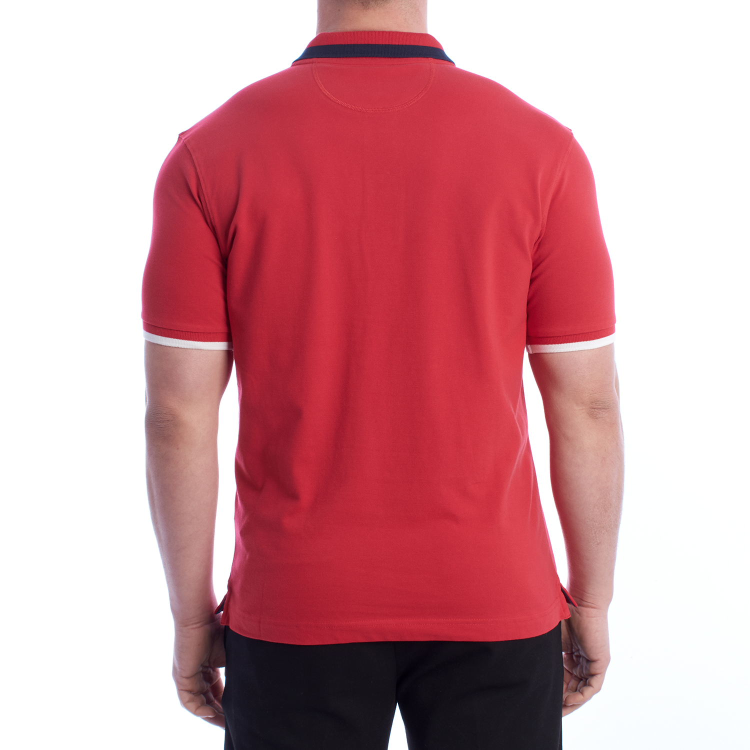 Pólo Homem Slim Fit Azul Claro