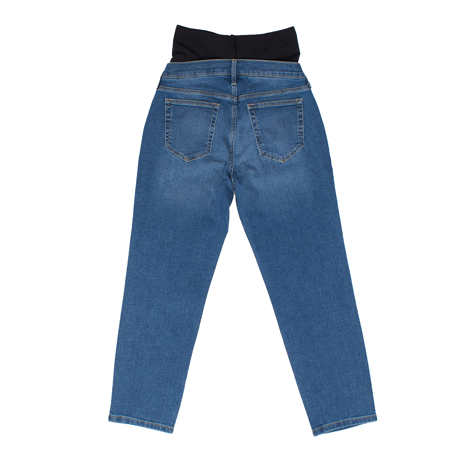 Calças de Ganga de Maternidade Azul