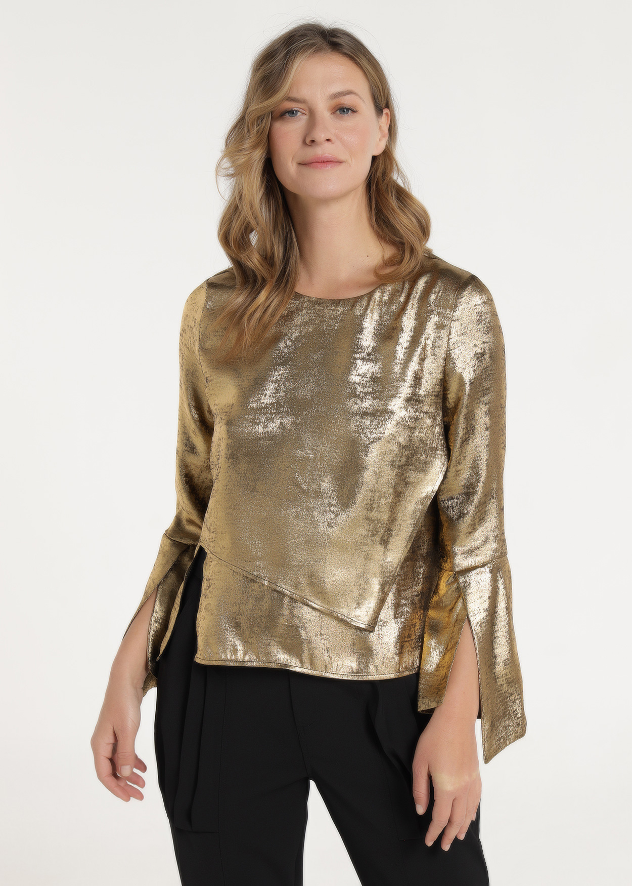 Blusa metálica Senhora Dourado