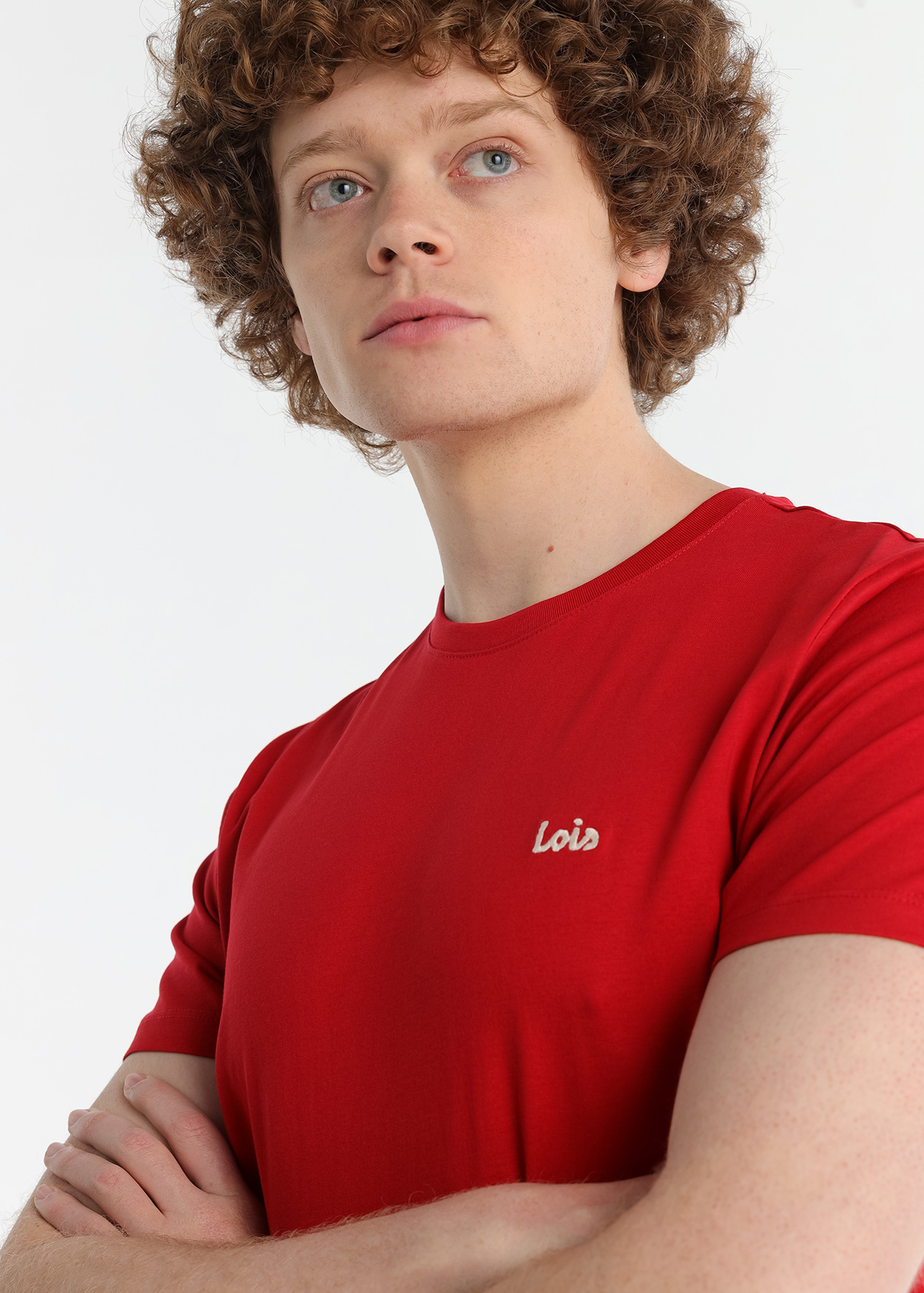 T-Shirt básica Homem Vermelho