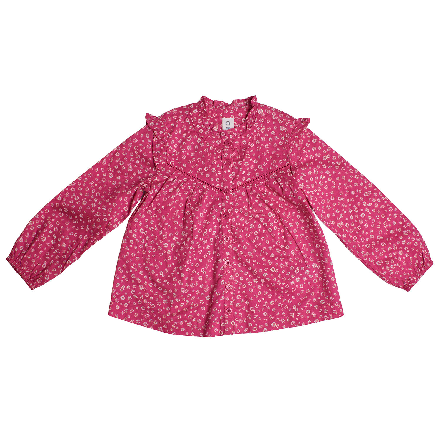 Blusa Floral Menina Rosa