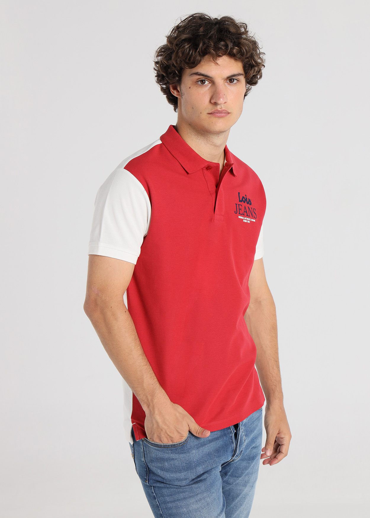 Pólo Block Homem Vermelho