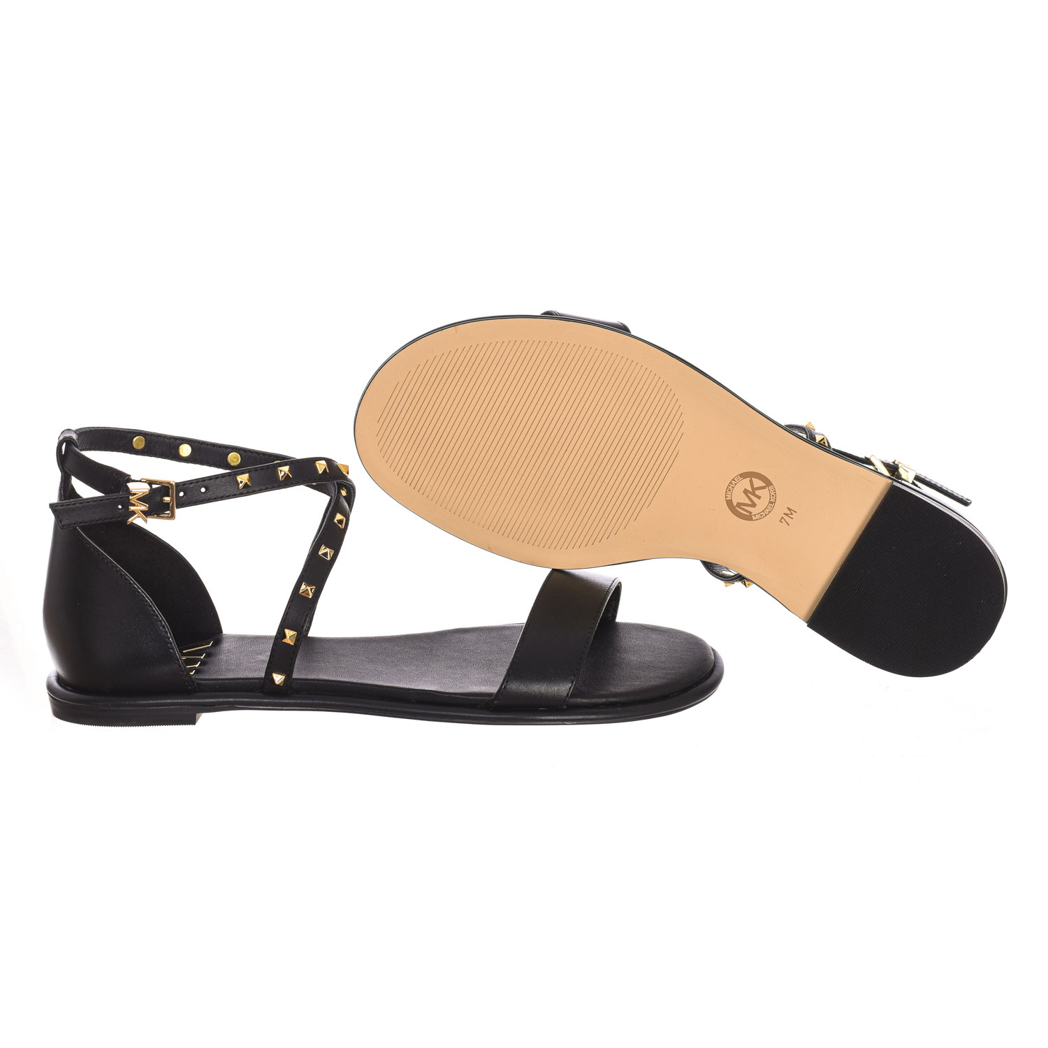 Sandálias Senhora Preto e Dourado