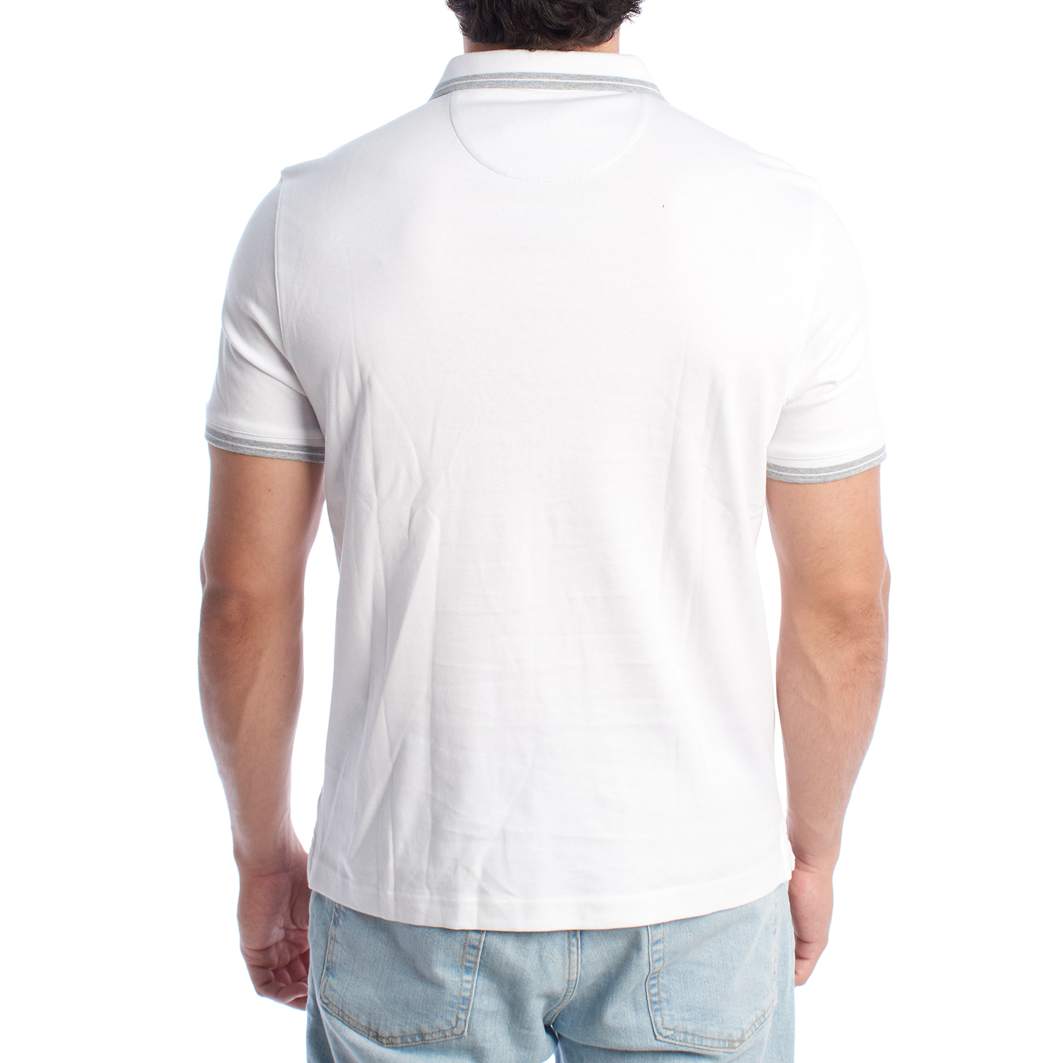 Pólo Homem Short Sleeve Branco