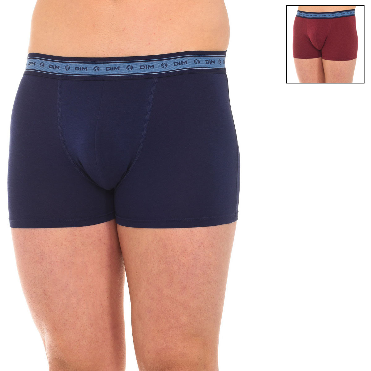 Pack 2 Boxers Homem Vermelho e Azul Escuro