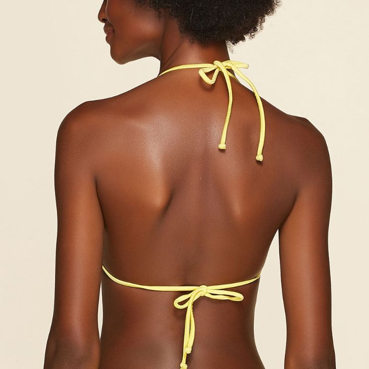 Top Biquini Liso Coordenado Amarelo