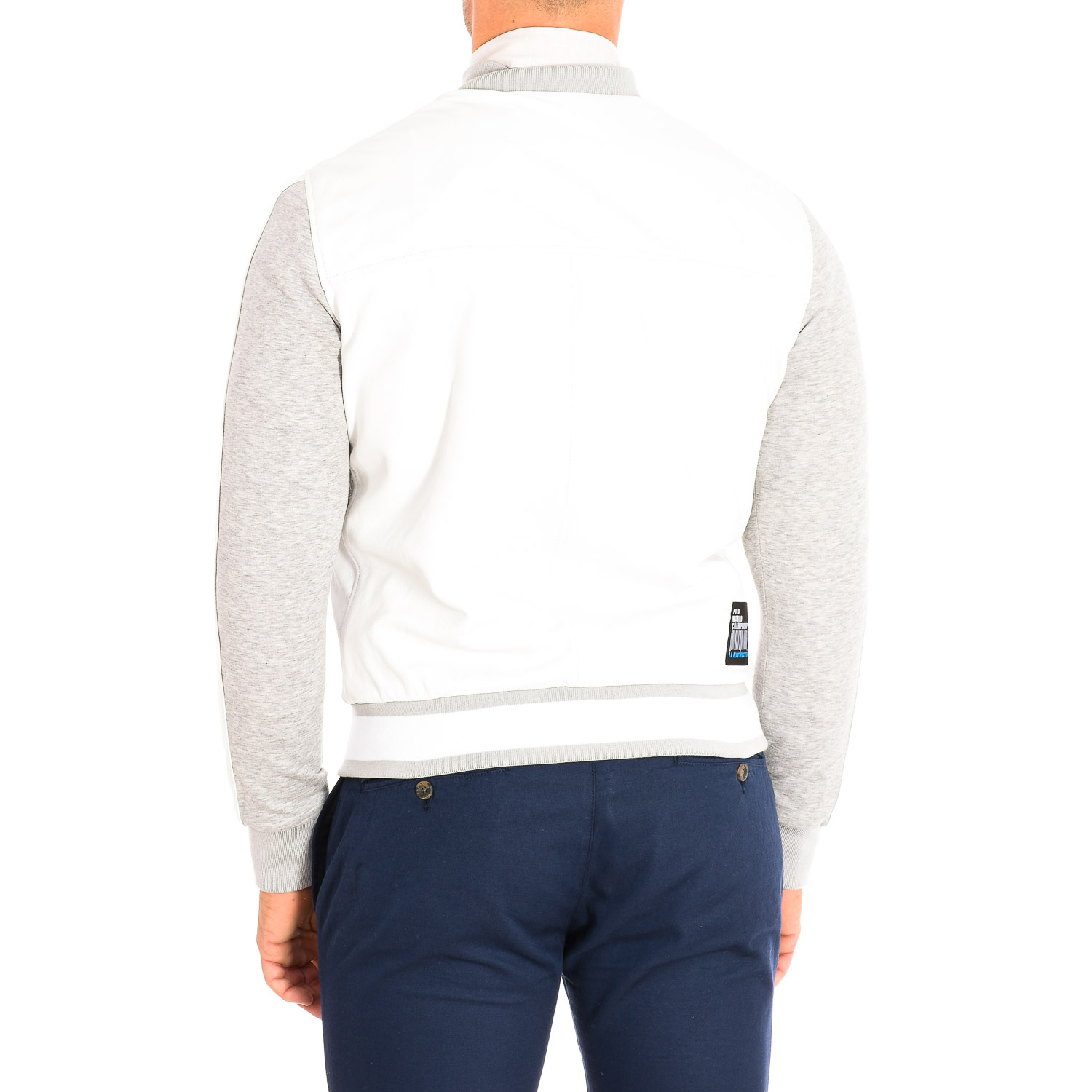 Casaco Homem Branco e Cinzento